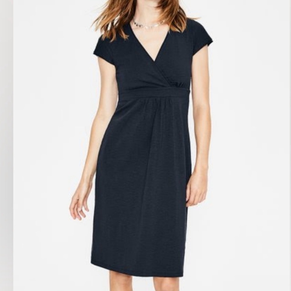 Boden A Line Dress Surplice Upper Size 6P Petite